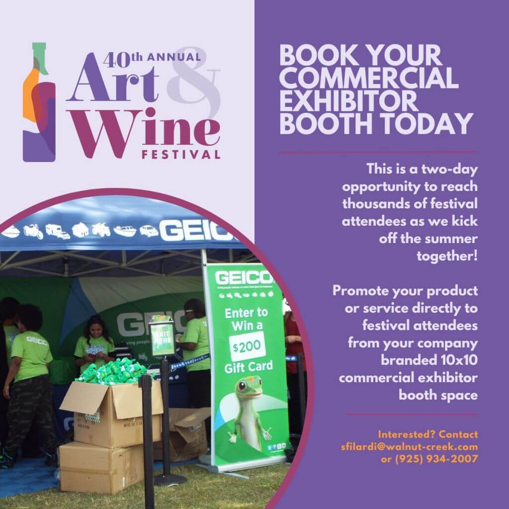 Art & Wine Festival 2024 Walnut Creek Chamber of Commerce & Visitors